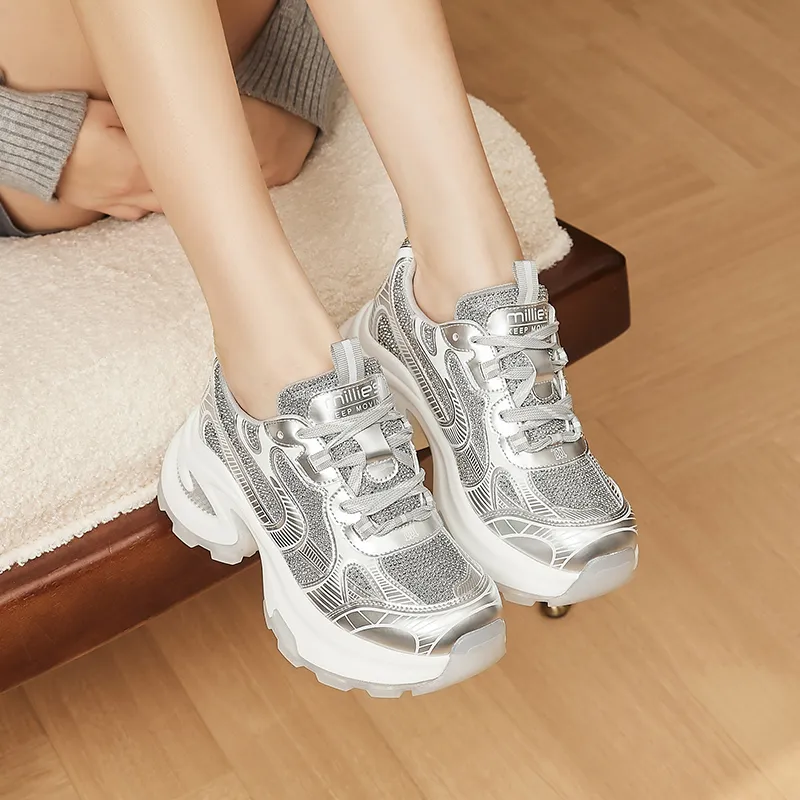MILLIE'S Low Top Chunky Sneakers Women's-10