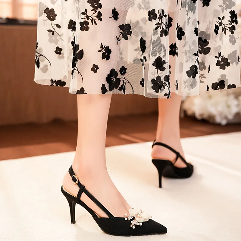 Than Than Me Slim Heel High Heels Women's-10