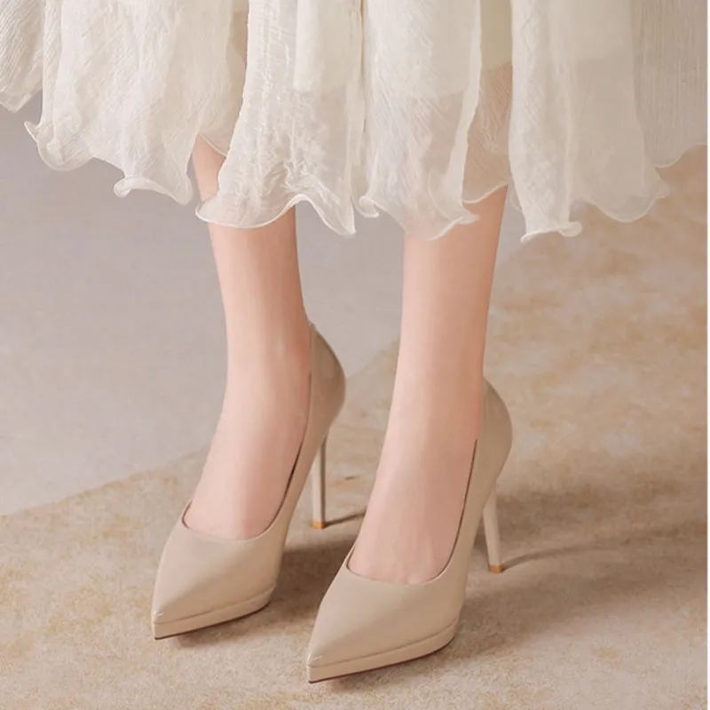 Than Than Me Slim Heel High Heels Women's-11