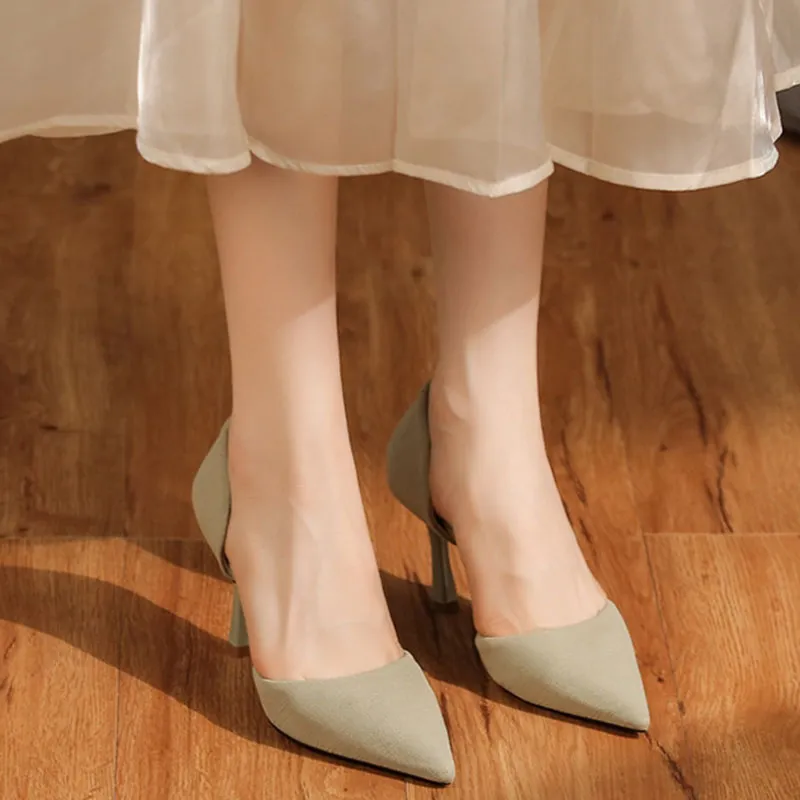 Than Than Me Slim Heel High Heels Women's-6