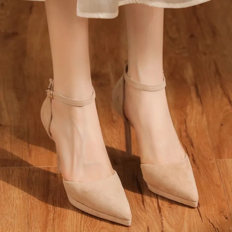 Than Than Me Slim Heel High Heels Women's-6