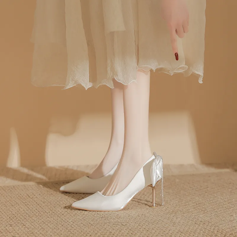 Than Than Me Slim Heel High Heels Women's-5