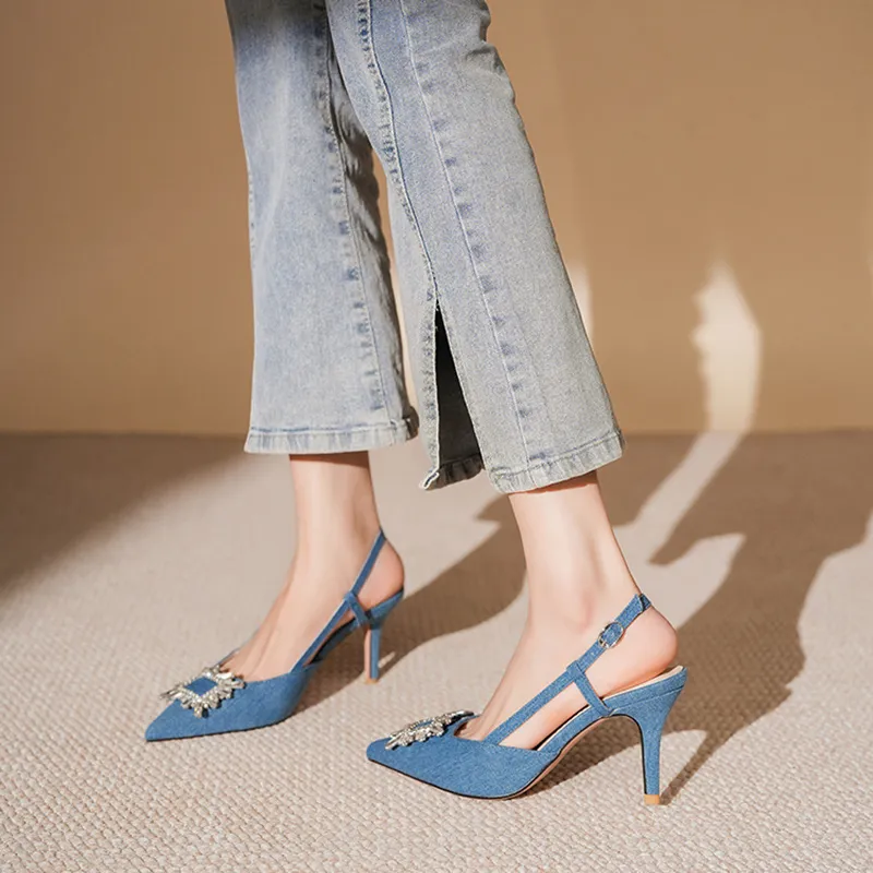 Than Than Me Slim Heel High Heels Women's-4
