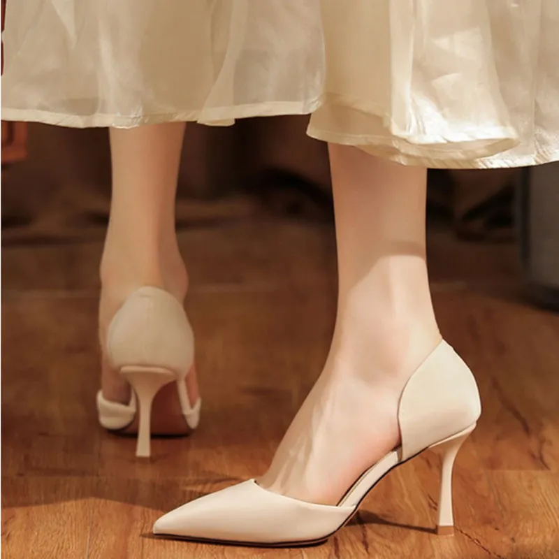 Than Than Me Slim Heel High Heels Women's-5
