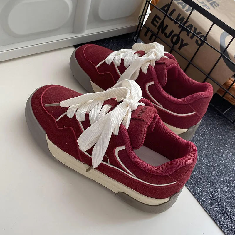 Than Than Me Anti-Slip And Wear-Resistant Breathable Low-Top Skateboard Shoes Women's-11