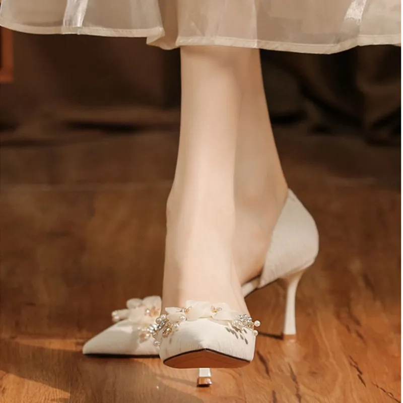 Than Than Me Slim Heel High Heels Women's-7