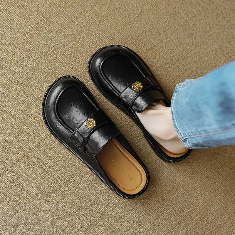 Than Than Me Rubber Sole Slip-Resistant Wrap-toe Slippers Women's-2
