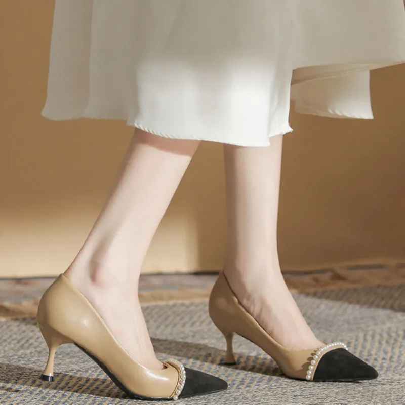 Than Than Me Slim Heel High Heels Women's-10