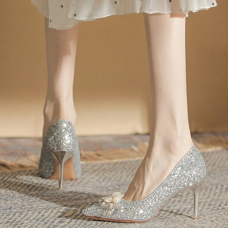 Than Than Me Slim Heel High Heels Women's-2