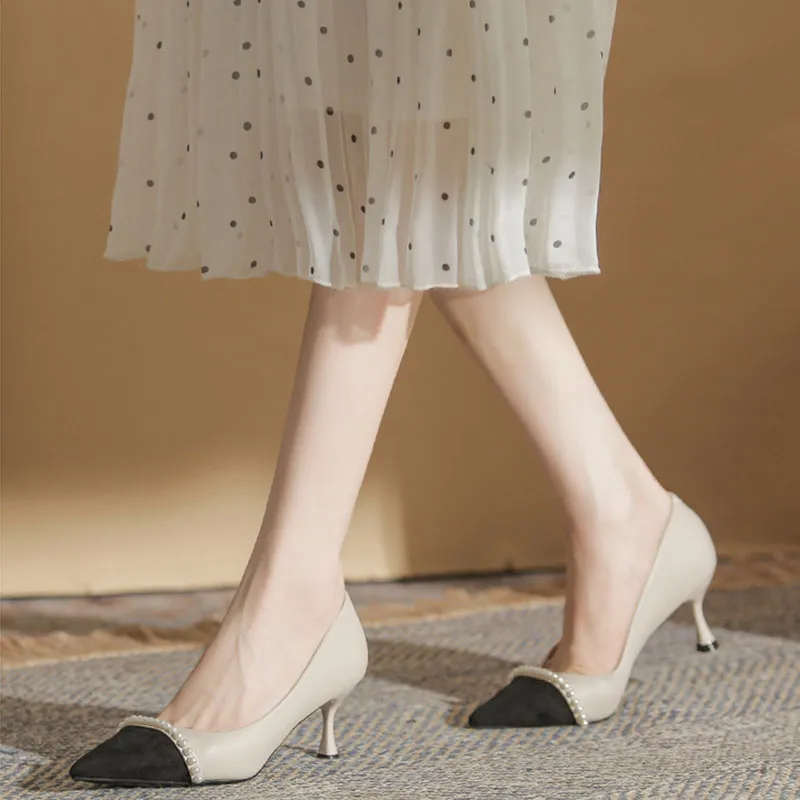 Than Than Me Slim Heel High Heels Women's-7