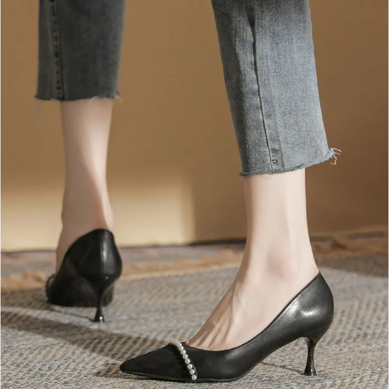 Than Than Me Slim Heel High Heels Women's-3