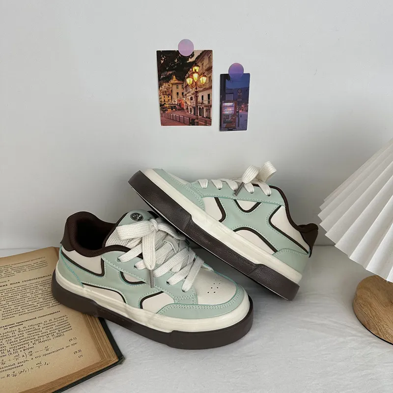 Than Than Me Anti-Slip And Wear-Resistant Breathable Low-Top Skateboard Shoes Women's-9