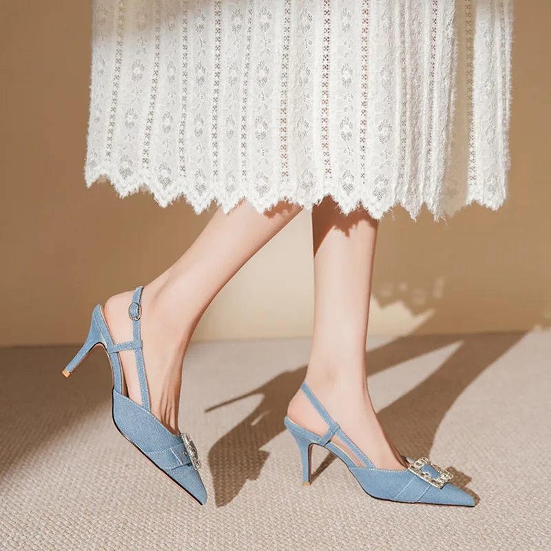 Than Than Me Slim Heel High Heels Women's-3