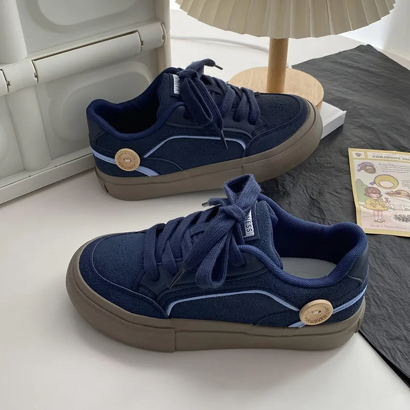 Than Than Me Anti Slip And Wear Resistant Breathable Low Top Skateboard Shoes Women's-9