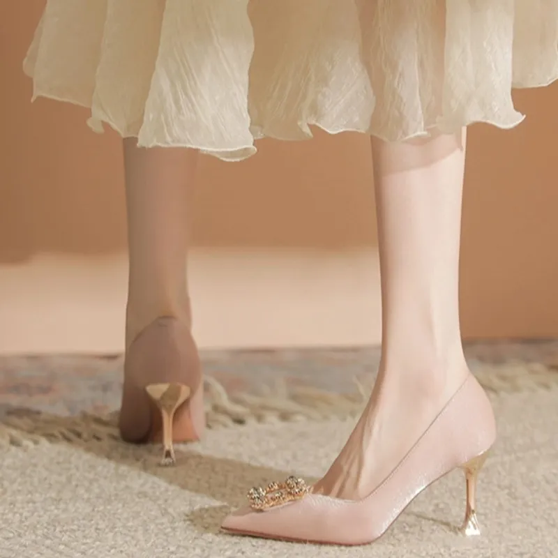 Than Than Me Slim Heel High Heels Women's-6