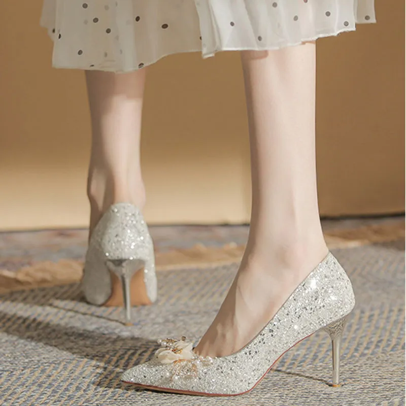 Than Than Me Slim Heel High Heels Women's-13