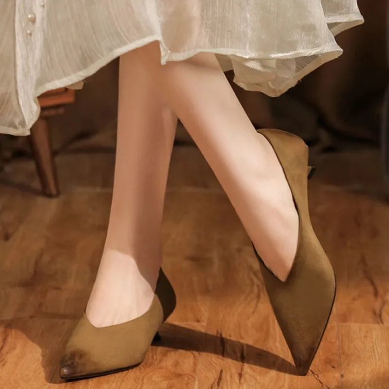 Than Than Me Slim Heel High Heels Women's-10