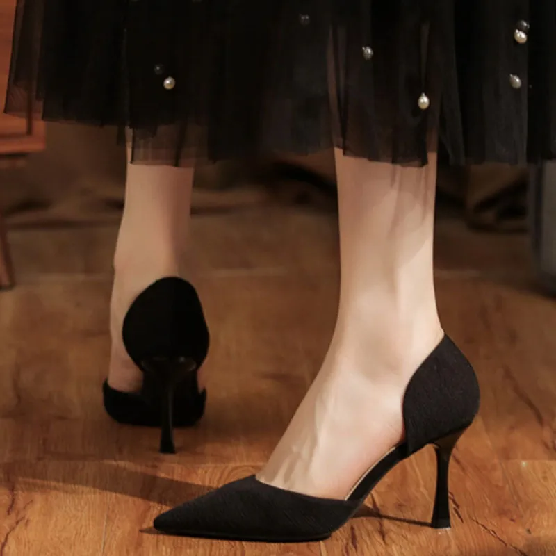 Than Than Me Slim Heel High Heels Women's-9