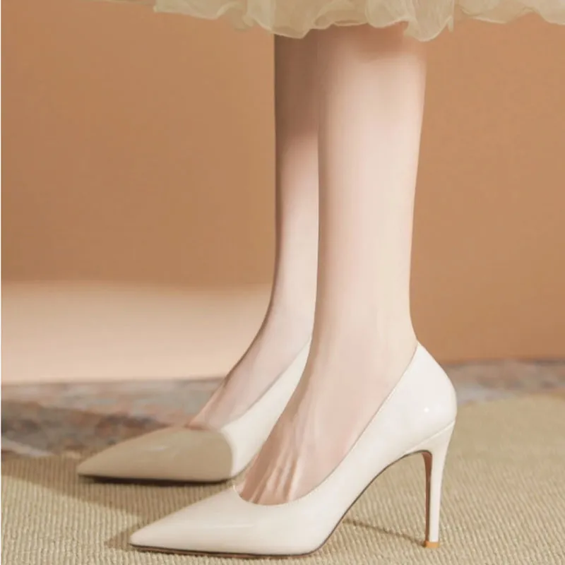 Than Than Me Slim Heel High Heels Women's-7