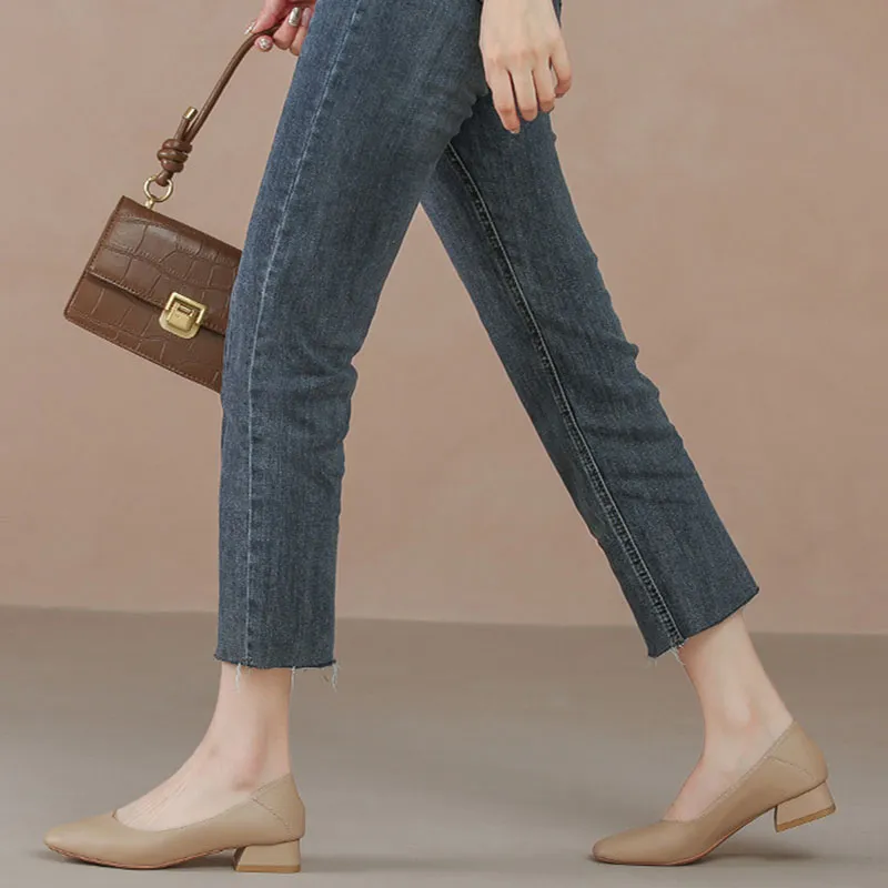 Than Than Me Casual Single Shoes Women's Khaki-2