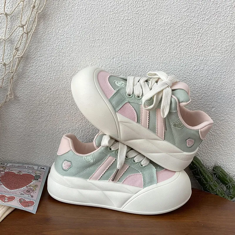 Than Than Me Slip Resistant Low Top Skateboard Shoes Women's-8
