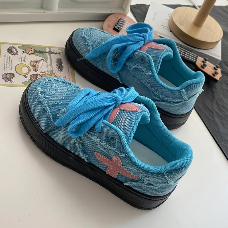 Than Than Me Slip-Resistant Breathable Low-Top Skateboard Shoes Women's-15