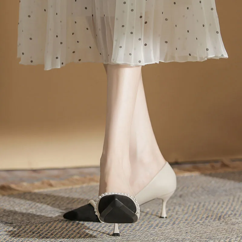 Than Than Me Slim Heel High Heels Women's-6