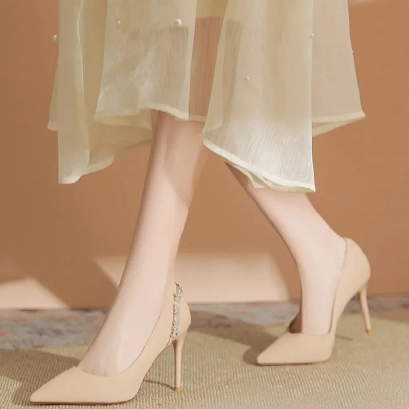 Than Than Me Slim Heel High Heels Women's-9