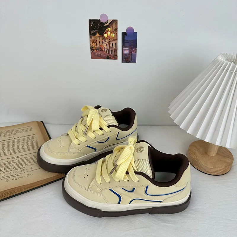 Than Than Me Anti-Slip And Wear-Resistant Breathable Low-Top Skateboard Shoes Women's-6