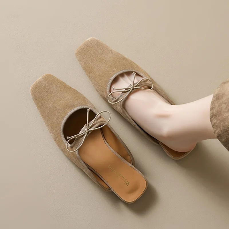 Than Than Me Rubber Sole Slip Resistant Wrap toe Slippers Women's-7