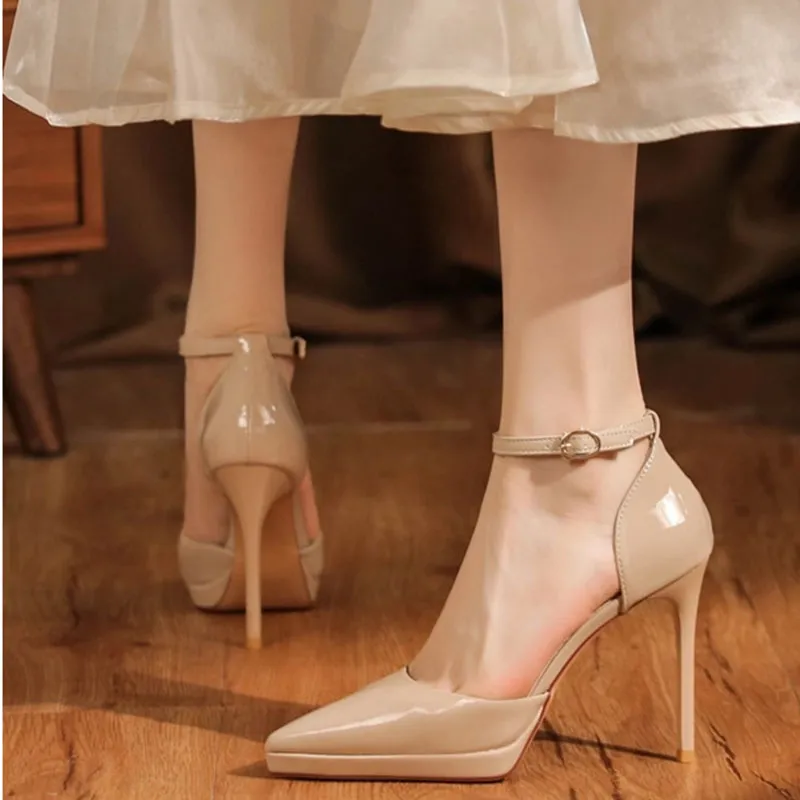 Than Than Me Slim Heel High Heels Women's-9