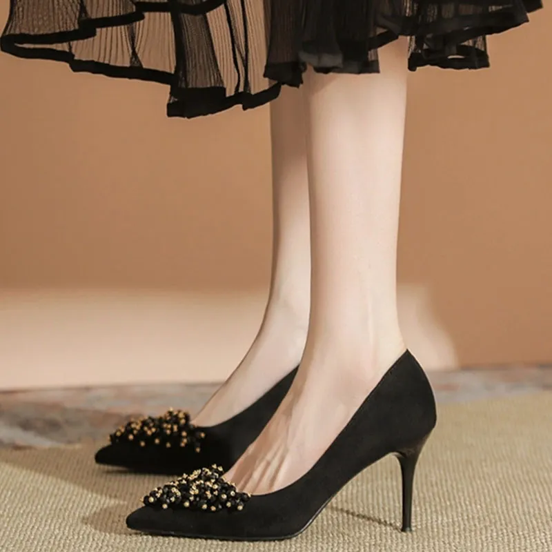 Than Than Me Slim Heel High Heels Women's-2