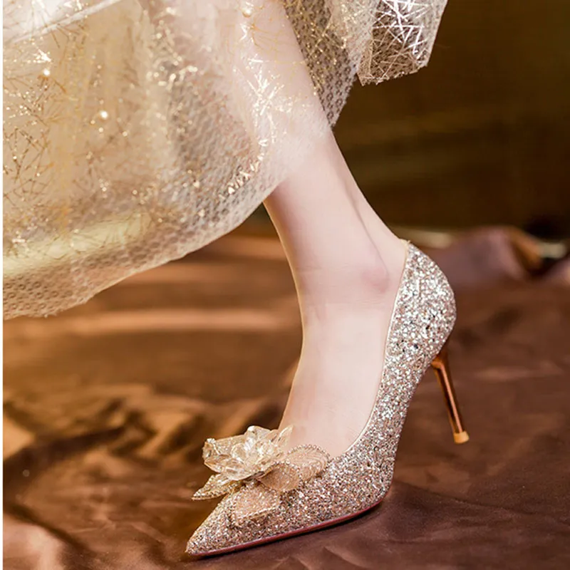 Than Than Me Slim Heel High Heels Women's-9