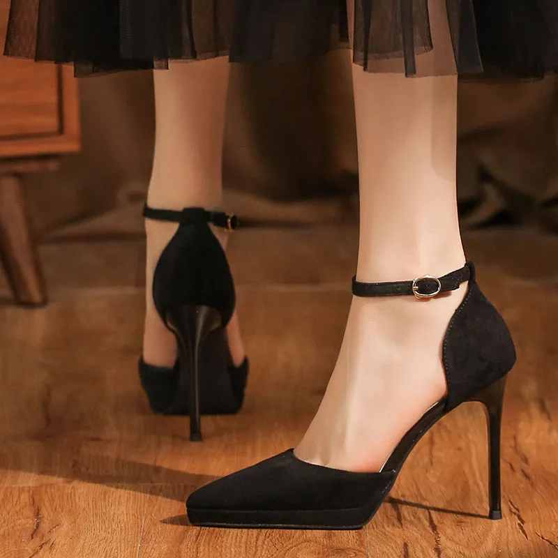 Than Than Me Slim Heel High Heels Women's-2