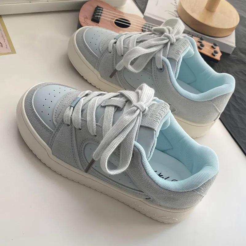 Than Than Me Anti-Slip And Wear-Resistant Breathable Low-Top Skateboard Shoes Women's-3