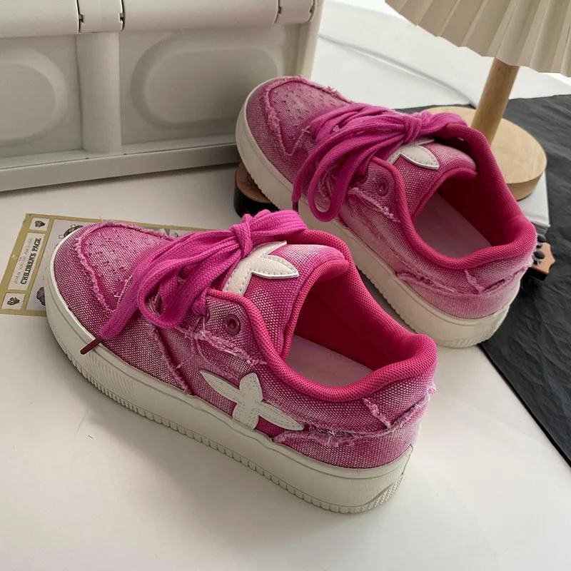 Than Than Me Slip-Resistant Breathable Low-Top Skateboard Shoes Women's-7