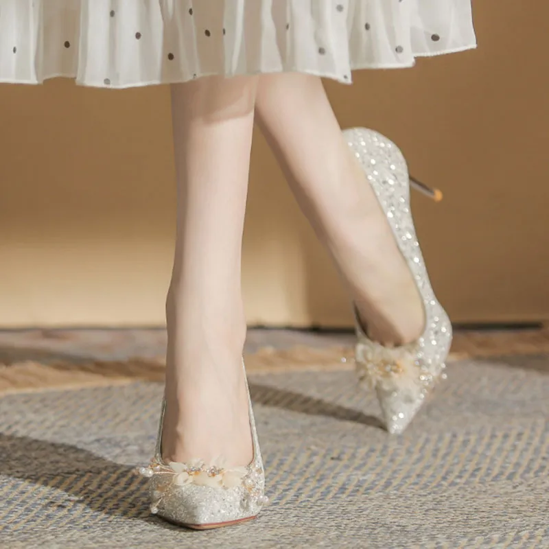 Than Than Me Slim Heel High Heels Women's-11
