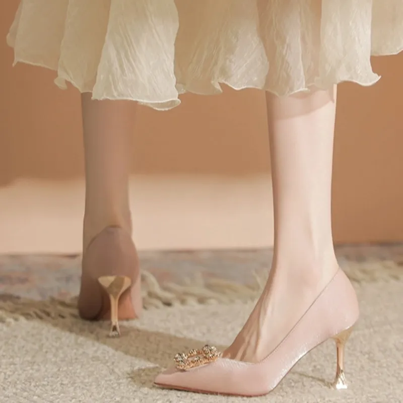 Than Than Me Slim Heel High Heels Women's-11