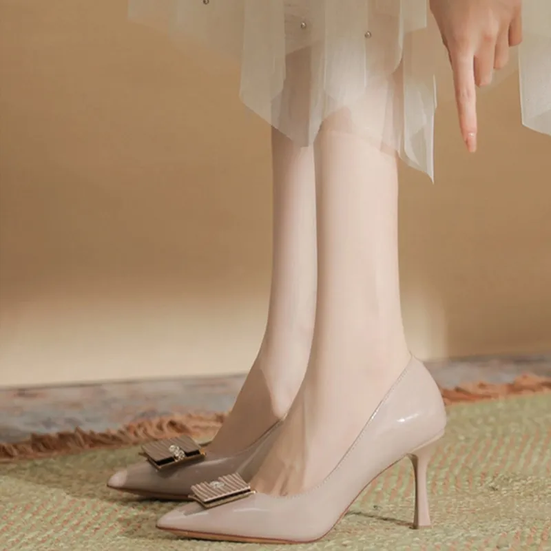 Than Than Me Slim Heel High Heels Women's-7