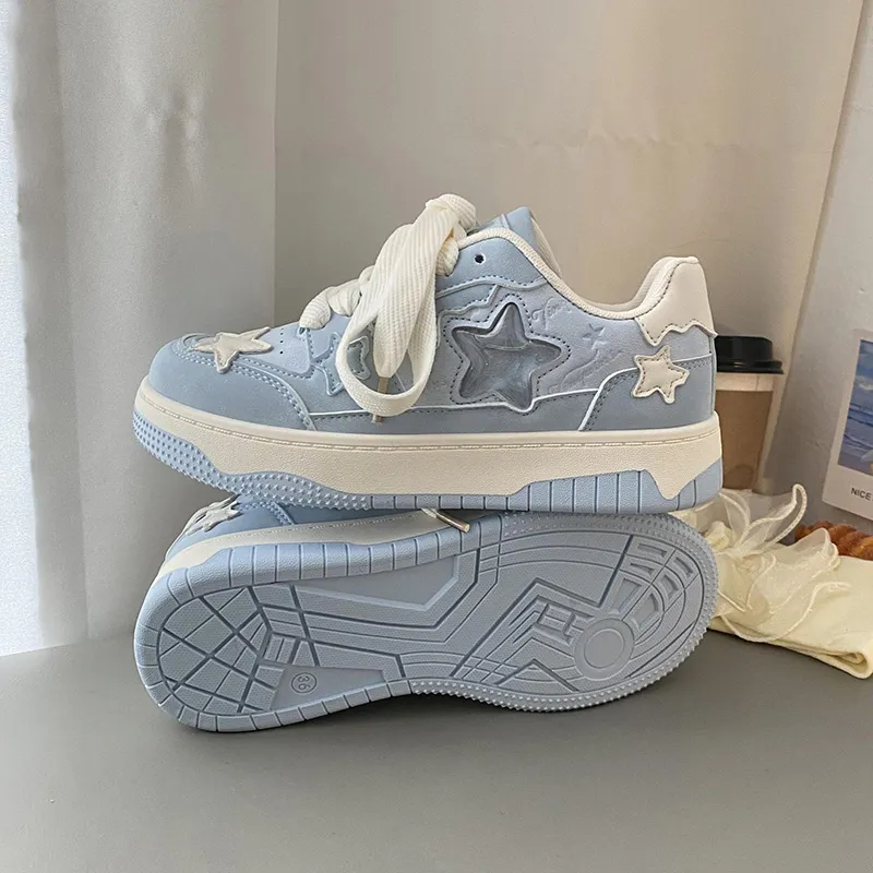 Than Than Me Anti-Slip And Wear-Resistant Breathable Low-Top Skateboard Shoes Women's-8