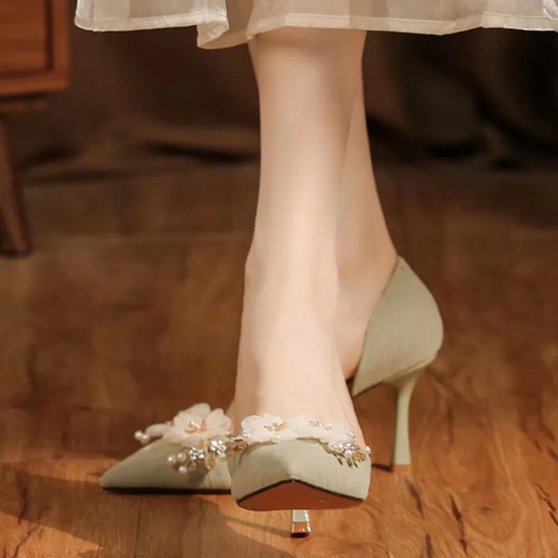 Than Than Me Slim Heel High Heels Women's-3