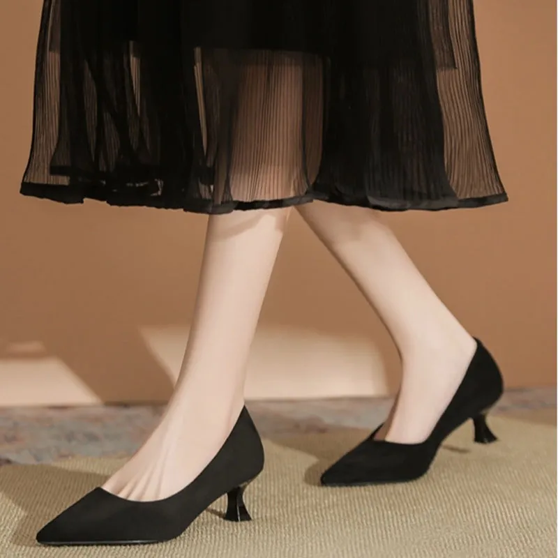 Than Than Me Slim Heel High Heels Women's-3