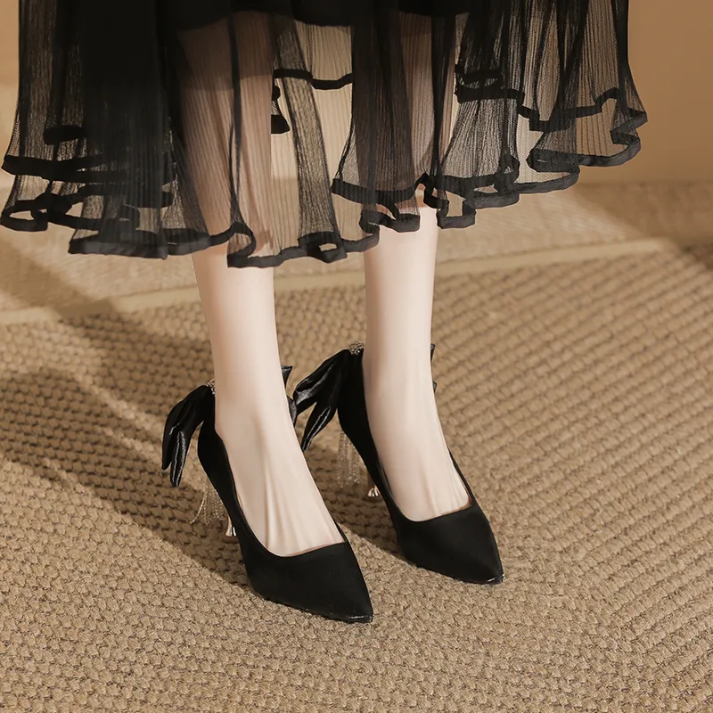 Than Than Me Slim Heel High Heels Women's-1