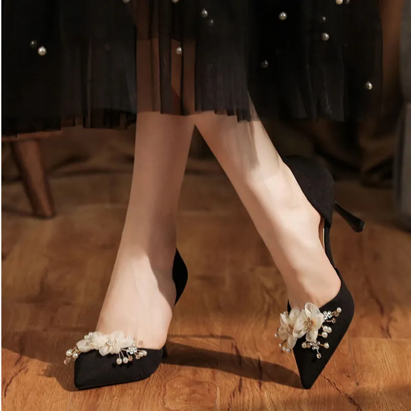 Than Than Me Slim Heel High Heels Women's-12