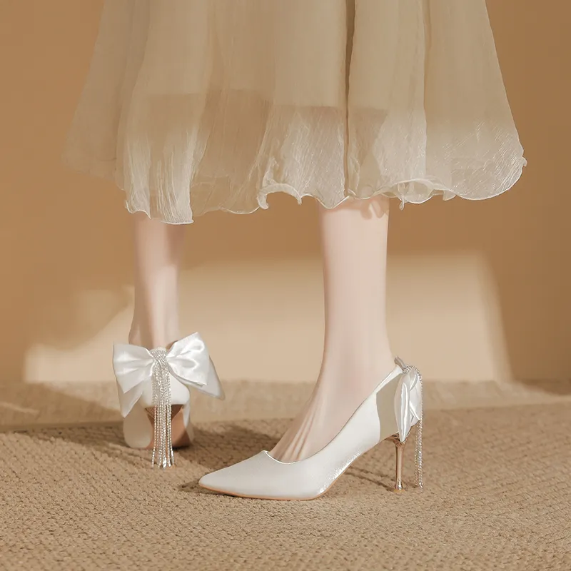 Than Than Me Slim Heel High Heels Women's-6