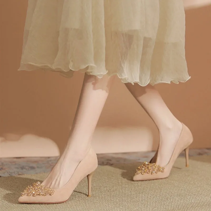 Than Than Me Slim Heel High Heels Women's-6