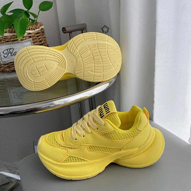 Than Than Me Slip-Resistant Height Increasing Low-Top Skateboard Shoes Women's-7