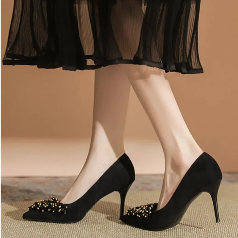 Than Than Me Slim Heel High Heels Women's-3