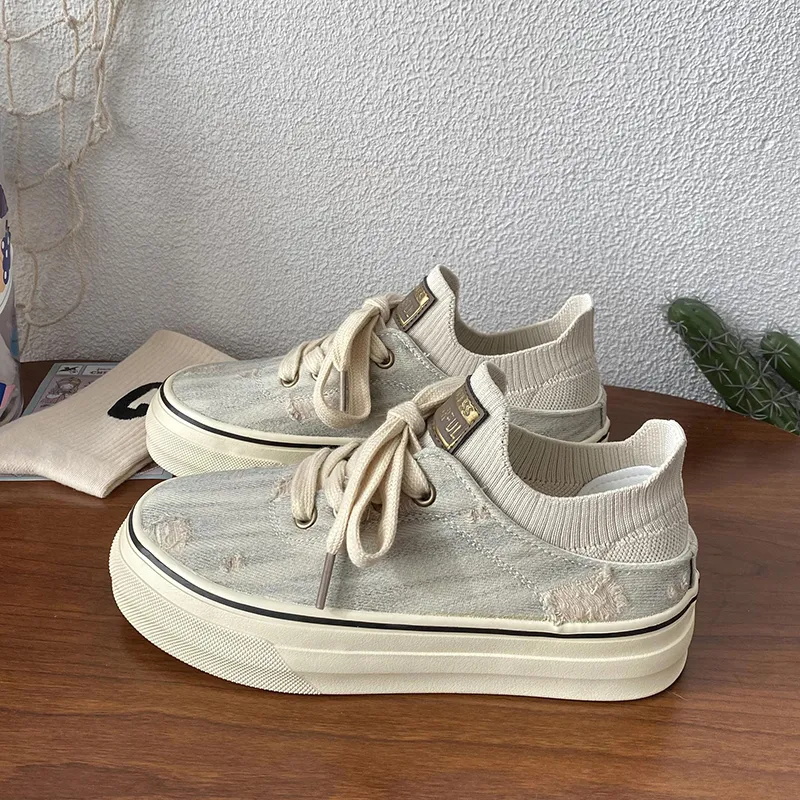 Than Than Me Slip Resistant Low Top Skateboard Shoes Women's-8