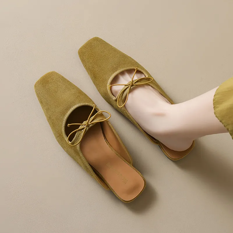 Than Than Me Rubber Sole Slip Resistant Wrap toe Slippers Women's-3